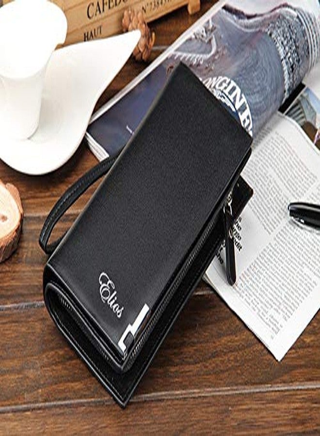Elios Black Leather Synthetic Women's Card Holder (El-Ck-138) - Image 4